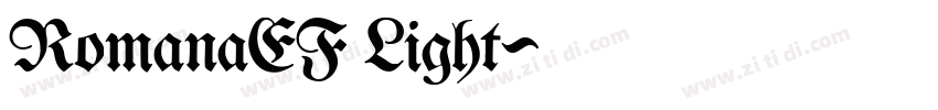RomanaEF Light字体转换